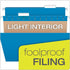 Pendaflex Recycled Hanging Folders, Blue, Letter Size, 1/5 Cut, 25/BX (81603)