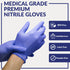 Klex Lavender Nitrile Exam Gloves - Medical Grade, Powder Free, Latex Free, Food Safe