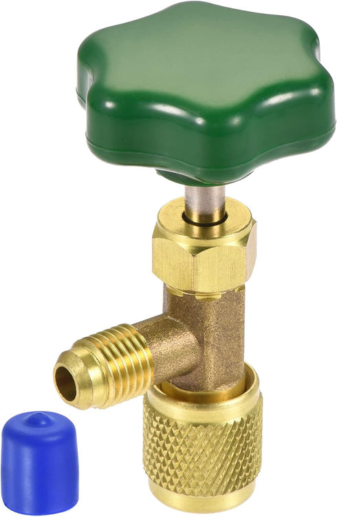 MECCANIXITY Self-sealing Can Tap Valve, 1/4 SAE, 7/16-28 Thread Bottle Opener for Refrigeration