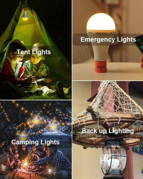 Bulbs 5 Light,1800mAh Bulb USB Rechargeable Light with Remote Timer, Light Modes, Daylight & Amber Rechargeable LED