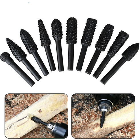 1Set/10Pcs Premium Woodworking Drill Bit Set, Precision Cutting Tools for Efficient Wood Carving
