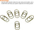 MECCANIXITY Heart-Shaped Paper Clip Fun Clips - Cute Decorative Bookmarks 0.8 Inch Bronze Tone, Pack of 100