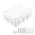 Waterproof Junction Box (7.9"x6.1"x3.1"), Dustproof IP65 Rated Electrical Project Enclosure, White