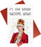 Hamilton Musical Birthday Card, King George III Birthday Card
