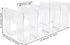 LOEQIAN 4 Pack Clear Acrylic Desk File Sorter, Purse Organizer Clutch Divider, Mesh Folder Office Supplies Stand, 4