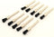 TMAX 10 pc Nylon Bristle Pen Wire Brush #405 with 1/8 Inch Shank for Dremel and Rotary Tools