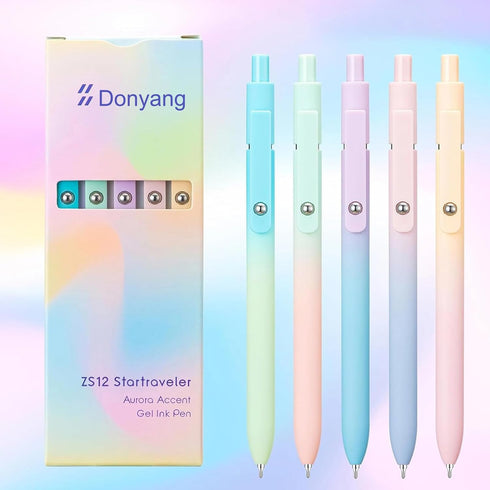 Gel Pens, Teen Girls Trendy 0.7mm Fine Point Black Smooth Writing Japanese Cute Pen for School Supplies