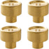 SANCHAKOU Metal Cabinet Handles 4 Pack Bedside Table Button Copper Handle Cabinet Door
