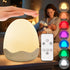 COOLNIGHT Baby Night Light for Kids,10 Brightness+10 Colors Egg Light for Nursery,Touch+Remote+3600mAh Rechargeable