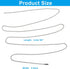 Unlorspy 2Pcs 95-inch 2 2.4mm Ceiling Fan Pull Chain Extender, Standard Chain with Connectors, Rust Proof Copper Beaded
