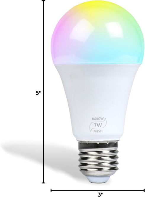 Flux Bulb Dimmable Bulbs 110 7 (40 E26 Bluetooth LED Light - Multicolored Color Changing LED Lights - Smart LED Light