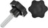 uxcell 2Pcs Star Knobs, M12x40mm Plastic Hex Shaped Clamping Handle Screw Knobs for Machinery Umbrella Base Replacement