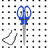 30 Pieces Pegboard Plier Holders, Black Double Loop Stainless Steel Pegboard Hooks for Shop Display