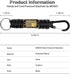 Short Keychain Lanyard for Keys, Heavy Duty Braided Clip Paracord for Wallets, Keys, Whistle, Outdoor Activities