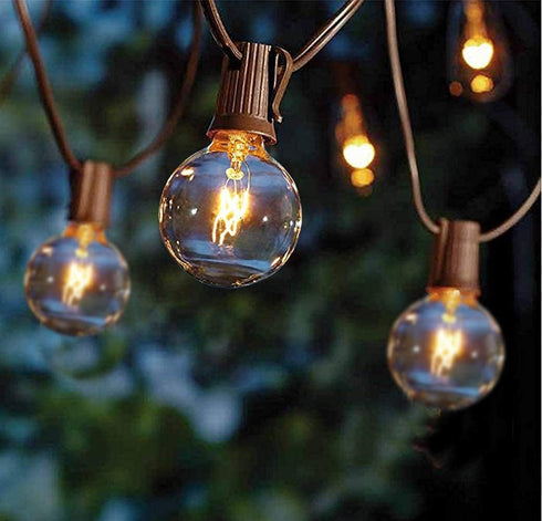 GOOTHY Outdoor String Lights, 25FT Hanging Patio Lights String with 27 G40