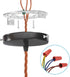 105mm (4.13") 2 Set PATIKIL Universal Light Fixture Mounting Bracket Kit, Silver Tone Ceiling Mount Bracket for Wall