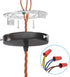 115mm (4.53") 2 Set PATIKIL Universal Light Fixture Mounting Bracket Kit, Light Crossbar Round Ceiling Plate with Screw