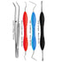 Set UNC-15 204s Dental Diagnostic Williams Periodontal Probe, Tartar Removal Scaler, Micro Sickle Scaler, College