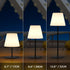 2 IP44 uuffoo Pcs Mini Shower Lamp Rechargeable Table Lamp, Cordless Desk Lamps Bathroom Lamp Touch Warm White and RGB