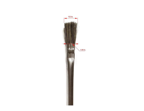 72pcs 1/2 inch Flexible Horsehair Bristle Acid Brushes