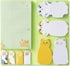Hommie Cat Sticky Notes Set, 300 Sheets Cute Animal Pads for Cat Lovers, Kids Office School Creative Gifts
