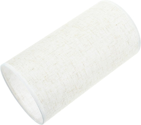 E27 26X14X14cm Uonlytech Drum Lamp Shade, Linen Cylinder Lamp Shade Spider Construction Replacement Light Cover