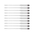 Cerlyiont 10 Set, Set 0-100 Pcs Hydrometer Test Kit, Hydrometer and Glass Test Jar Hydrometer Glass Beer Tester Wine