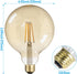 Artist Series G125 LED Globe Light Bulbs, 9W, 100W Equivalent, Amber, E26 Base, Vintage Filament, 2500K Warm White