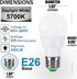 ILC RGB LED Light Bulb, Color Changing 40W Equivalent, 450LM Dimmable 5W E26, 12 Color Choices, Remote Control, 8 Pack