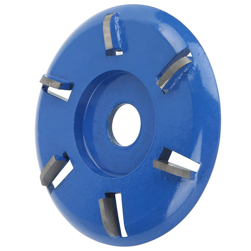 Wood Carving Disc, Steel 6-Teeth Shaping Disc, Woodworking Milling Cutter for Angle Grinder Accessories
