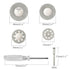 40 Pcs Diamond Cutting Wheel Set, 25mm/30mm/35mm/40mm Diamond Coated Cutting Wheel with 8 Pcs 3mm Mandrel and 2 Pcs Screwdriver