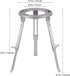 Laboratory Liftable Tripod- Chemistry Heating Support Stand, Adjustable Lamp Holder, Experimental Teaching Equipment for Laboratory Chemistry Education, Silver Grey