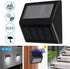 Solar Lights Outdoor - Waterproof Solar Powered Deck Step Lights for Patio, Garden, and Driveway (Warm White/2 Pack)