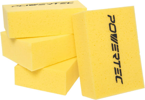 POWERTEC Large Square Grout Sponge Professional Tile Grout Removal Cleaning Sponge Heavy-Duty
