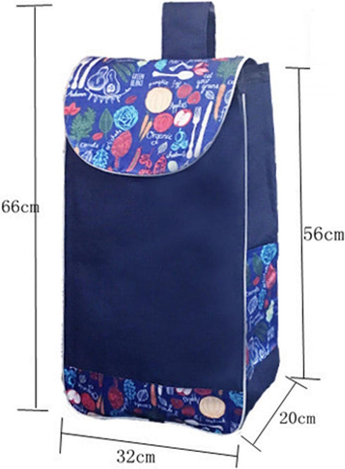 Menolana Shopping Cart Replacement Bag Trolley Bag Oxford Cloth Waterproof Reusable with Side Pockets and Rear Pocket