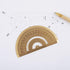 1 Piece Gold Brass Retro Semicircle Protractor, Copper Ruler Angle Measure Tool for Math Gift