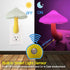 UTLK [3 Pack (7-Color) Plug-in LED Mushroom Night Light Lamp with Dusk to Dawn Sensor,Plug in Bed Cute Nightlight lamp