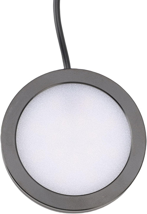1.5m LED Round Light, Ultra Thin LED Puck Night Lights Aluminum Casing Under Cabinet Lighting USB Powered with Cable