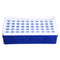 YOKIVE Polypropylene Test Tube Rack Holder for 1.5ml, 2ml Lab Test Tubes (Blue, 50-Sockets)