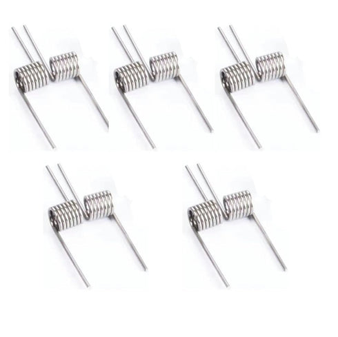 10 Pieces Torsion Spring, Stainless Steel Small Torsion Springs, 90° Deflection Compression Spring Kit for DIY
