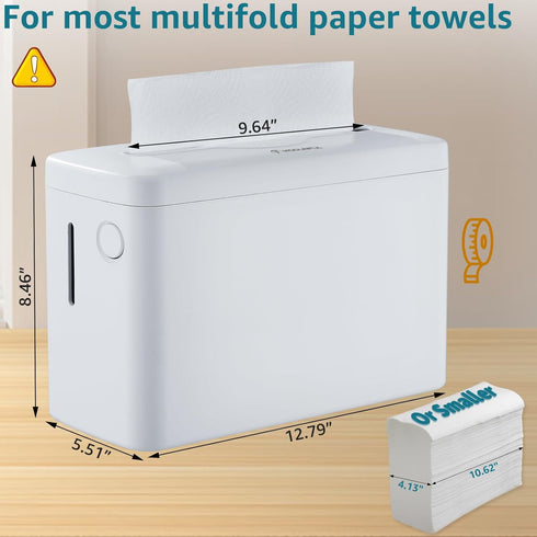 Countertop Lid300-Sheet C-fold Paper Towel Dispenser XXLarge - Heavy DutyWide-Design Folded Paper Towel Dispenser