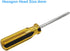4mm Socket Wrench Screwdriver, High-Carbon Steel Hex Socket Wrench for Repairs, Non-Magnetic Tip Hand Tool