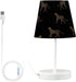 Kcldeci Bedside Table Lamp for Bedroom Small Leopard Farmhouse Lamps for Living Room Night Light for End Table Entryway