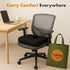 LongSeatto Tailbone Premium Memory Foam Seat Cushion with Carrying Bag & Cooling Gel for Office Chair, Wheelchair