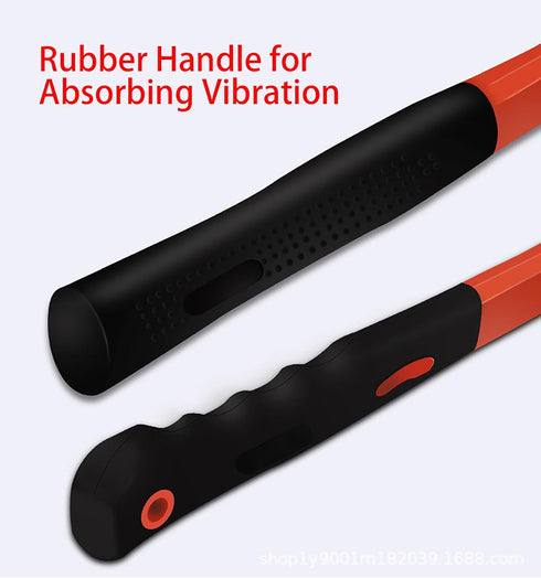 12 Oz Rubber Mallet Hammer with Shock-absorbing Handle for Floor Installation, Camping, Tent Stakes, Home Decoration