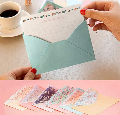 SCStyle Cute Kawaii Writing Stationery Paper with 16 Envelopes, 32 Letter Papers (7.1x5.2 inch)