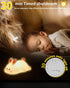 30-Min Big Face Rabbit Silicone Night Light, Squishy Bunny Lamp with Touch Control, Timer, Rechargeable Kids Night