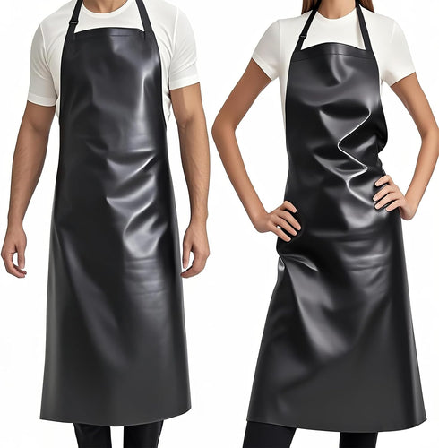 GoldPig Heavy-Duty Waterproof Apron, Chemical Resistant Rubber Vinyl for Industrial, Lab, Kitchen,