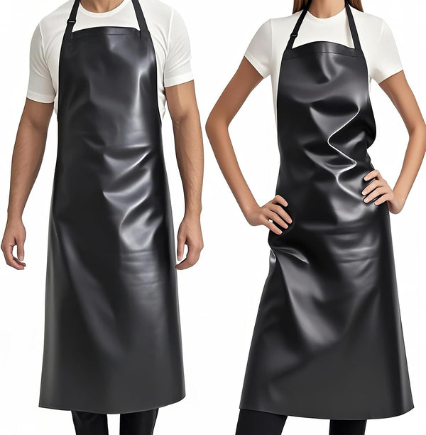 GoldPig Heavy-Duty Waterproof Apron, Chemical Resistant Rubber Vinyl for Industrial, Lab, Kitchen,