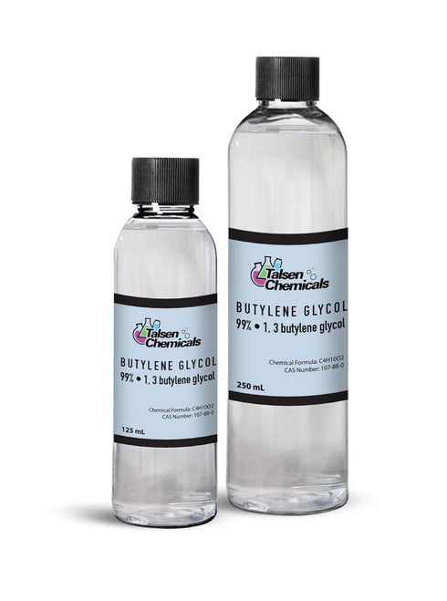 Butylene Glycol (250 mL / 8.45 Oz) by Talsen Chemicals, Emollient That Prevents Water Loss from Skin's Surface